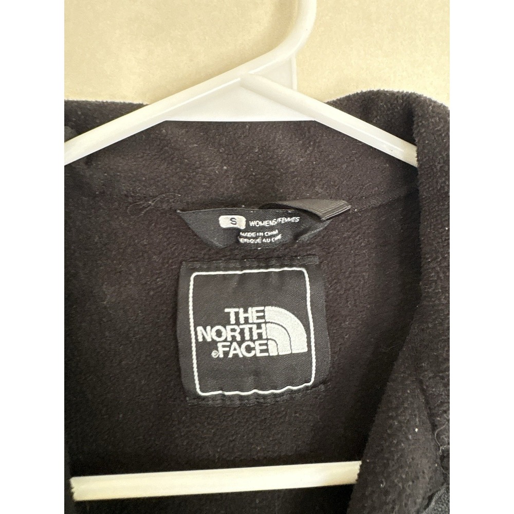 The North Face Osito Womens Sz SMALL Full Zip Fleece Jacket Black Polartec - Picture 3 of 6